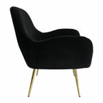 Laura Occasional Chair with Gold Legs -Navy